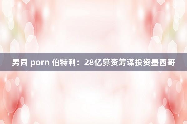 男同 porn 伯特利：28亿募资筹谋投资墨西哥