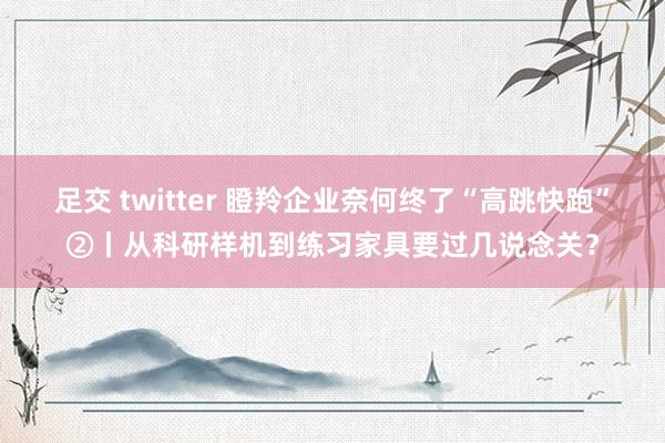 足交 twitter 瞪羚企业奈何终了“高跳快跑”②丨从科研样机到练习家具要过几说念关？