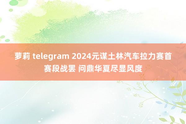 萝莉 telegram 2024元谋土林汽车拉力赛首赛段战罢 问鼎华夏尽显风度