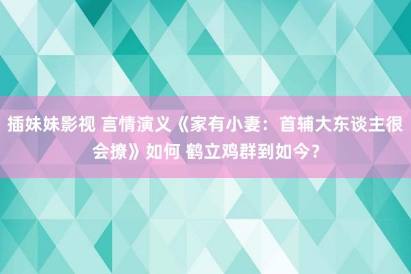 插妹妹影视 言情演义《家有小妻：首辅大东谈主很会撩》如何 鹤立鸡群到如今？