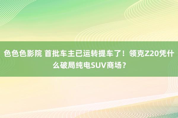 色色色影院 首批车主已运转提车了！领克Z20凭什么破局纯电SUV商场？