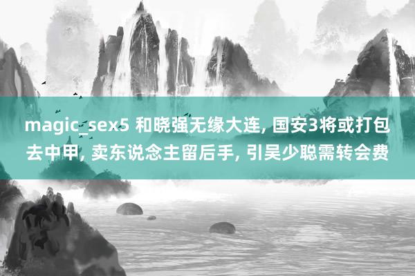 magic_sex5 和晓强无缘大连， 国安3将或打包去中甲， 卖东说念主留后手， 引吴少聪需转会费