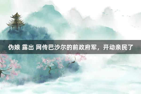 伪娘 露出 网传巴沙尔的前政府军，开动亲民了