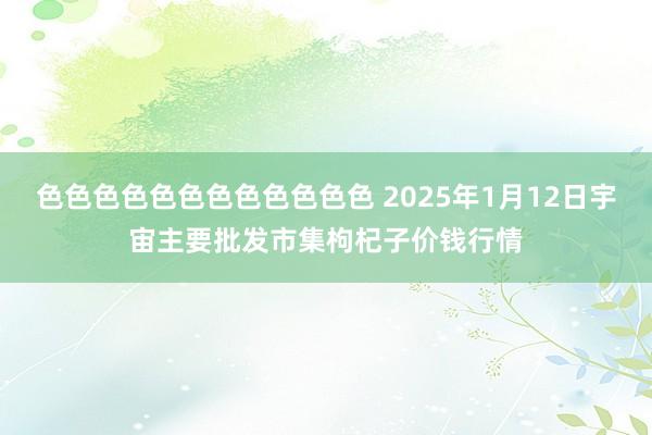 色色色色色色色色色色色色 2025年1月12日宇宙主要批发市集枸杞子价钱行情